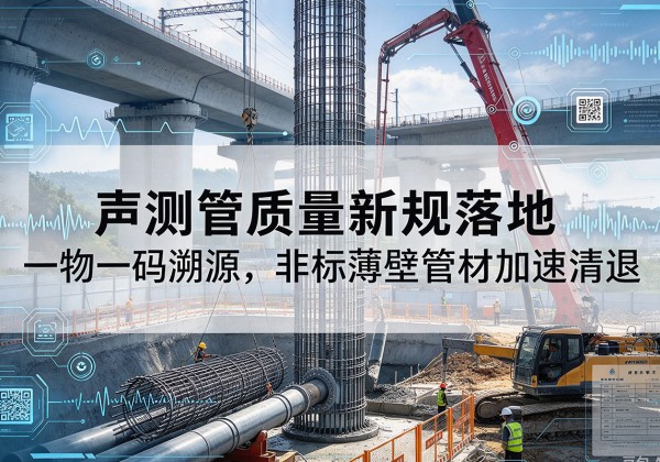 赤水声测管质量新规落地，一物一码溯源，非标薄壁管材加速清退
