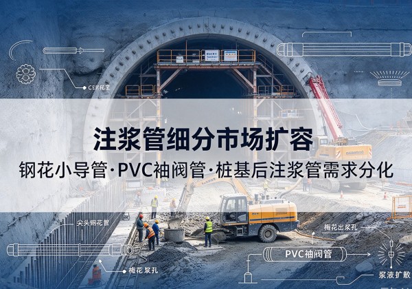 赤水注浆管细分市场扩容，隧道钢花小导管、PVC 袖阀管、桩基后注浆管需求分化